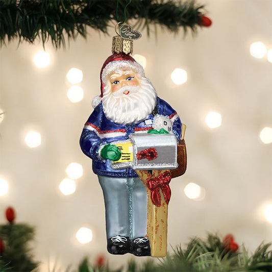 Postman Santa Ornament - Southlake Paws