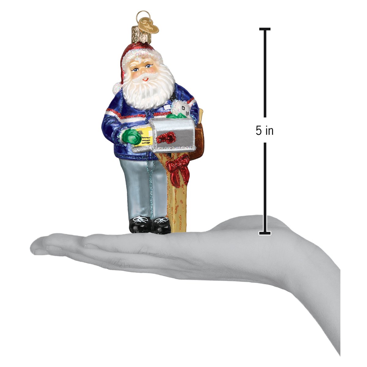 Postman Santa Ornament - Southlake Paws