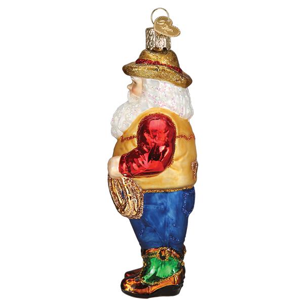 Western Santa Ornament - Southlake Paws