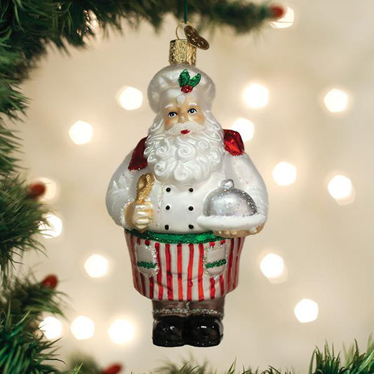 Chef Santa Ornament - Southlake Paws