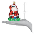 Load image into Gallery viewer, Snowboarding Santa Ornament - Southlake Paws
