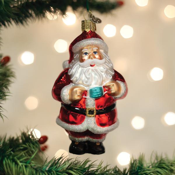 Santa Revealed Ornament - Southlake Paws
