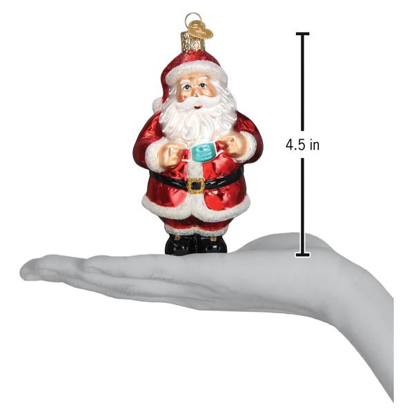Santa Revealed Ornament - Southlake Paws