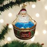 Santa's Hot Tub Ornament