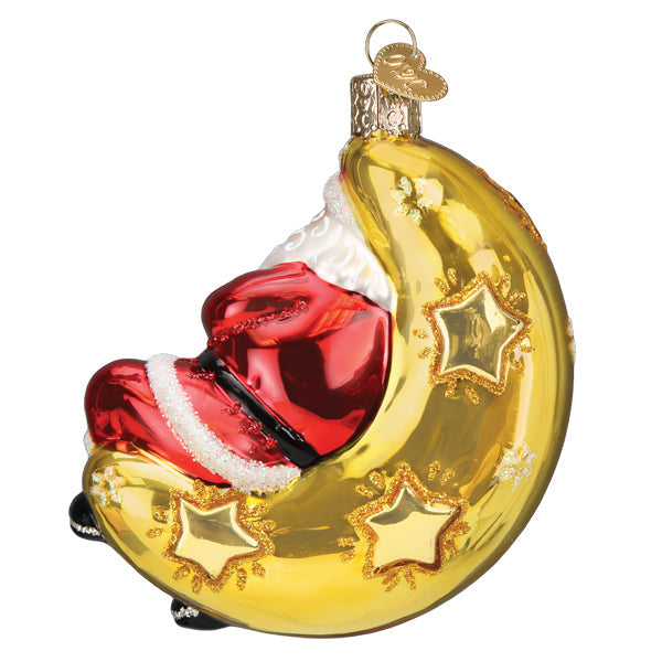 Moonlight Santa Ornament - Southlake Paws