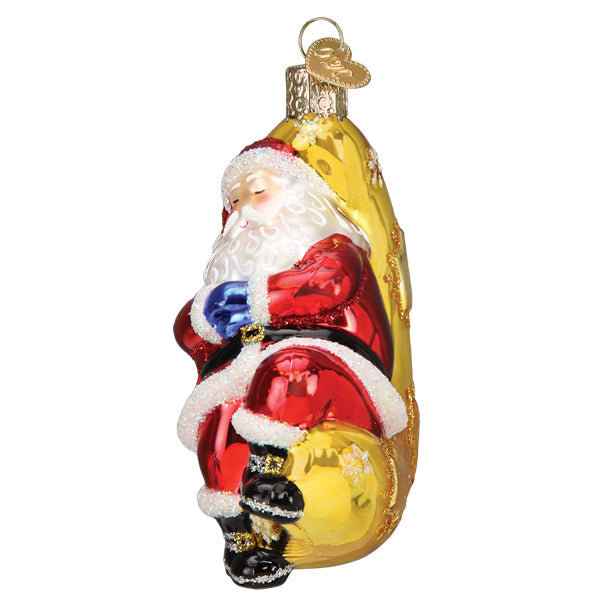 Moonlight Santa Ornament - Southlake Paws