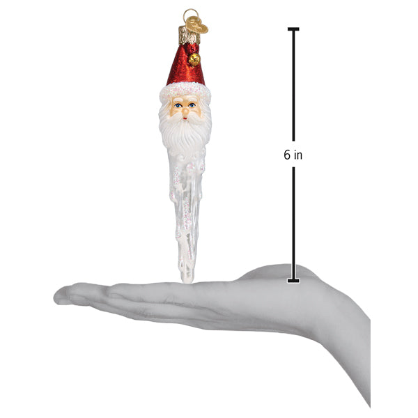 Jingle Bell Santa Icicle Ornament - Southlake Paws