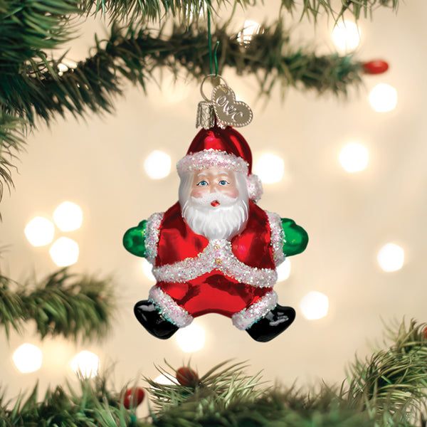 Small Silly Santa Ornament - Southlake Paws