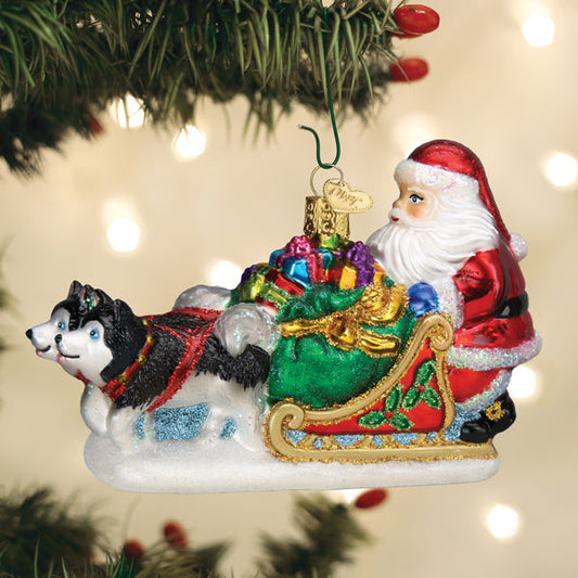Santa's Dog Sled Ornament - Southlake Paws