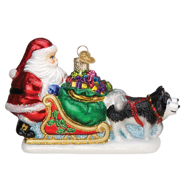 Santa's Dog Sled Ornament - Southlake Paws