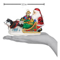 Load image into Gallery viewer, Santa's Dog Sled Ornament - Southlake Paws
