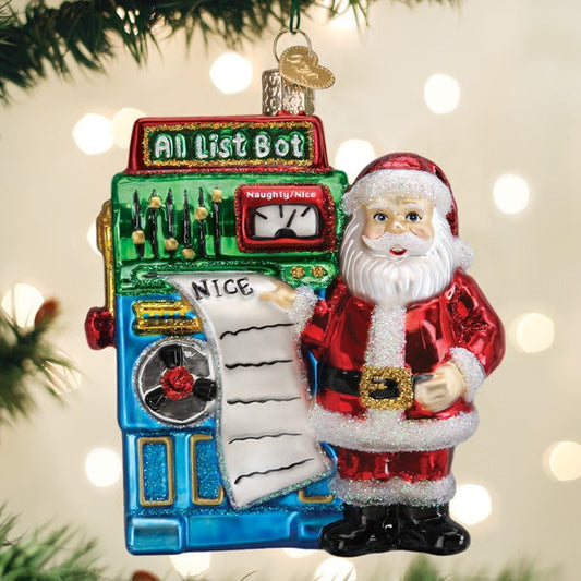 Santa's AI Bot Ornament - Southlake Paws