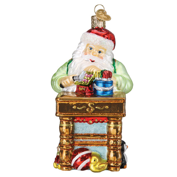 Workshop Santa Ornament - Southlake Paws