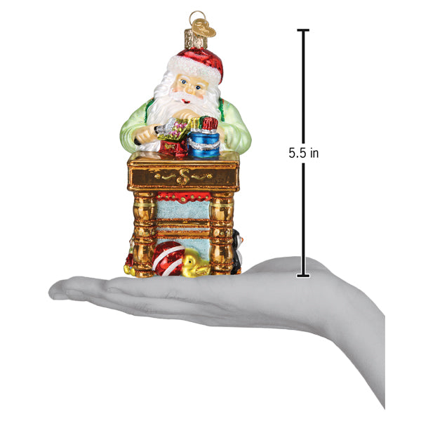 Workshop Santa Ornament - Southlake Paws
