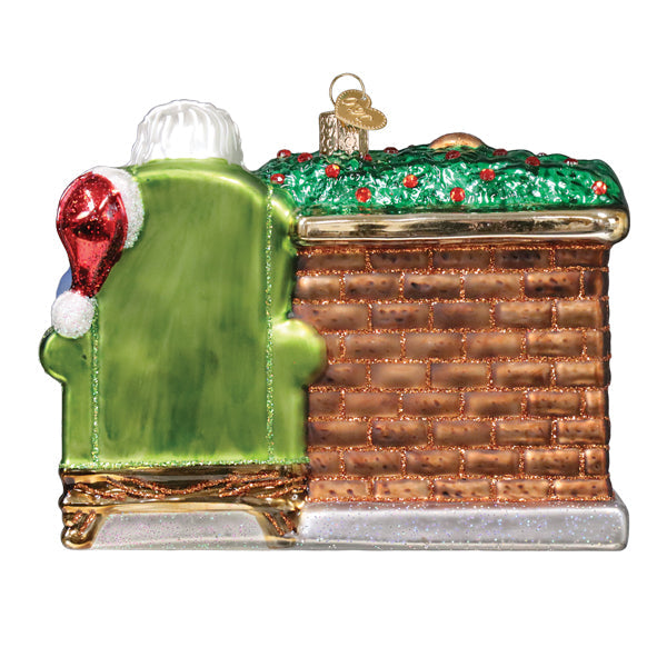 Santa At Hearth Ornament - Southlake Paws