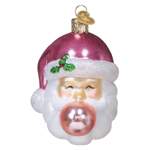 Bubblegum Papa Noel Ornament - Southlake Paws