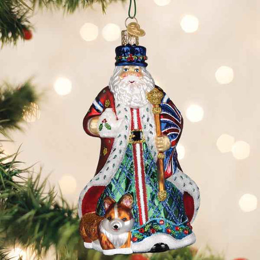 United Kingdom Santa Ornament