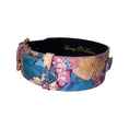 Load image into Gallery viewer, Floral Print Italian Leather Classic Collar
