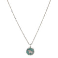 Load image into Gallery viewer, Turquoise Color Enamel Horse Pendant Necklace 16" + 3" Extender
