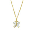 Load image into Gallery viewer, Cubic Zirconia Butterfly Pendant Necklace 16" + 3" Extender
