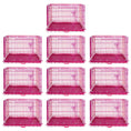 Load image into Gallery viewer, 24-42" Collapsible Pink Dog Crate RED24-42
