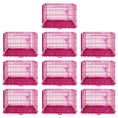 Load image into Gallery viewer, 24-42" Collapsible Pink Dog Crate RED24-42
