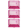 Load image into Gallery viewer, 24-42" Collapsible Pink Dog Crate RED24-42
