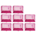 Load image into Gallery viewer, 24-42" Collapsible Pink Dog Crate RED24-42
