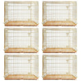 Load image into Gallery viewer, 24-42" Collapsible Copper Gold Dog Crate GLD24-42
