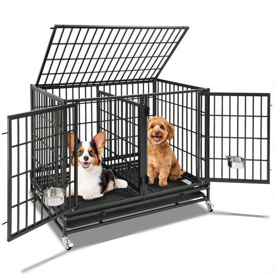 42" Stackable Dog Crate with Divider 43S (Extra Height)