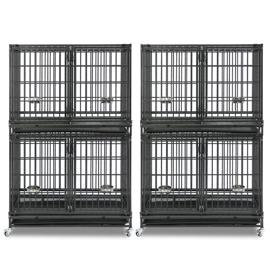 42" Stackable Dog Crate with Divider 43S (Extra Height)