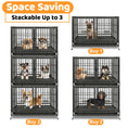 Load image into Gallery viewer, 42" Stackable Dog Crate with Divider 43T (Standard Height)
