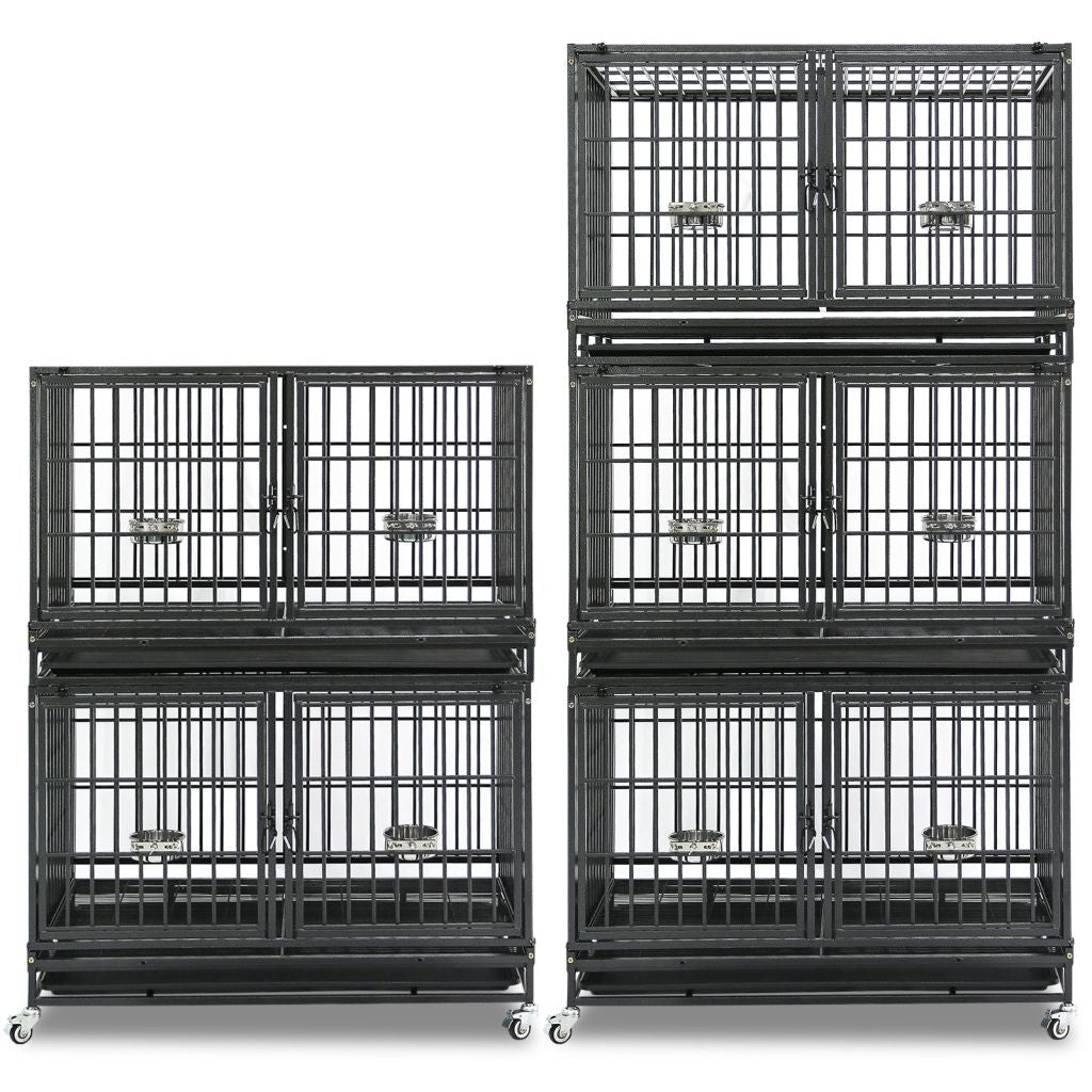 42" Stackable Dog Crate with Divider 43T (Standard Height)