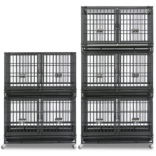 42" Stackable Dog Crate with Divider 43T (Standard Height)