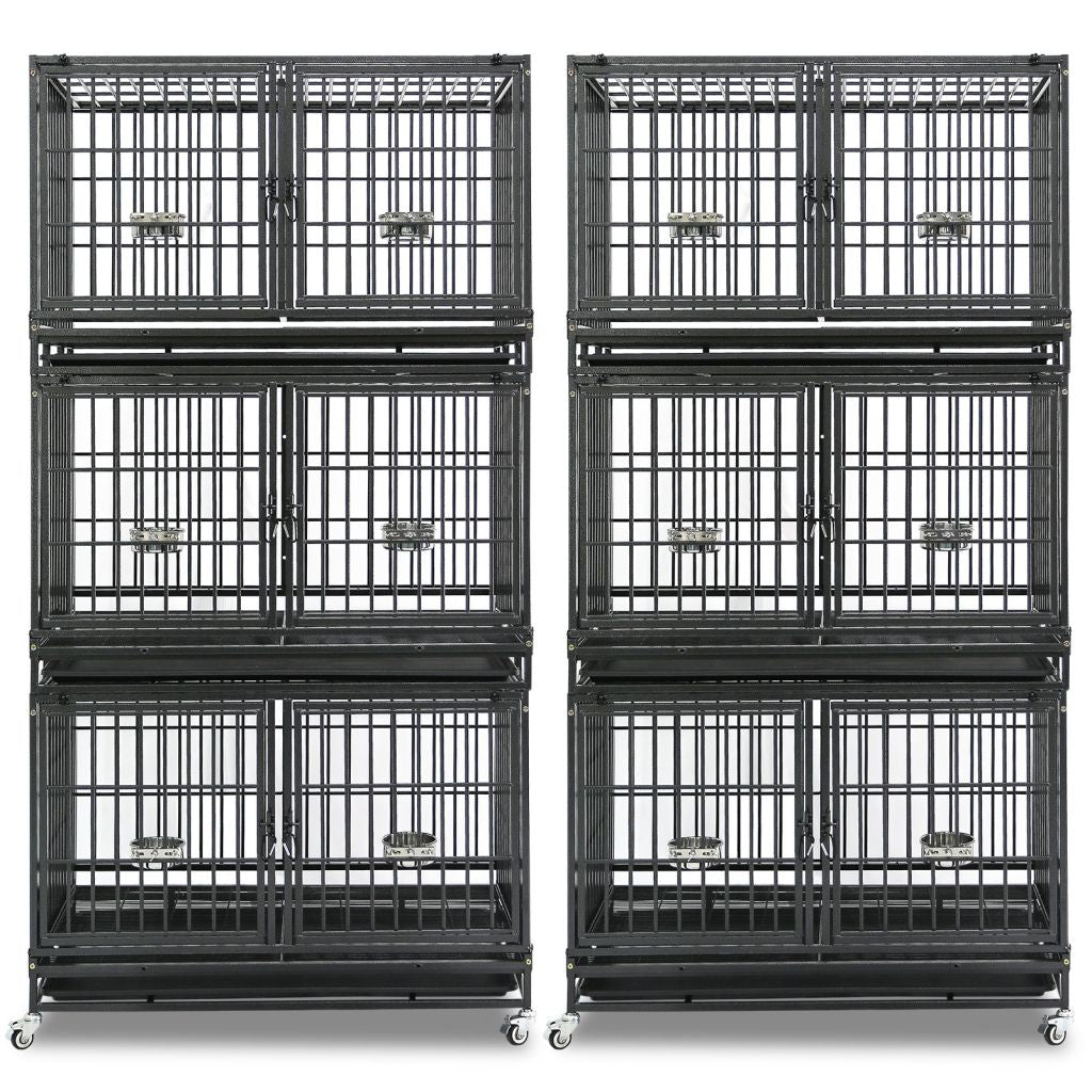 42" Stackable Dog Crate with Divider 43T (Standard Height)