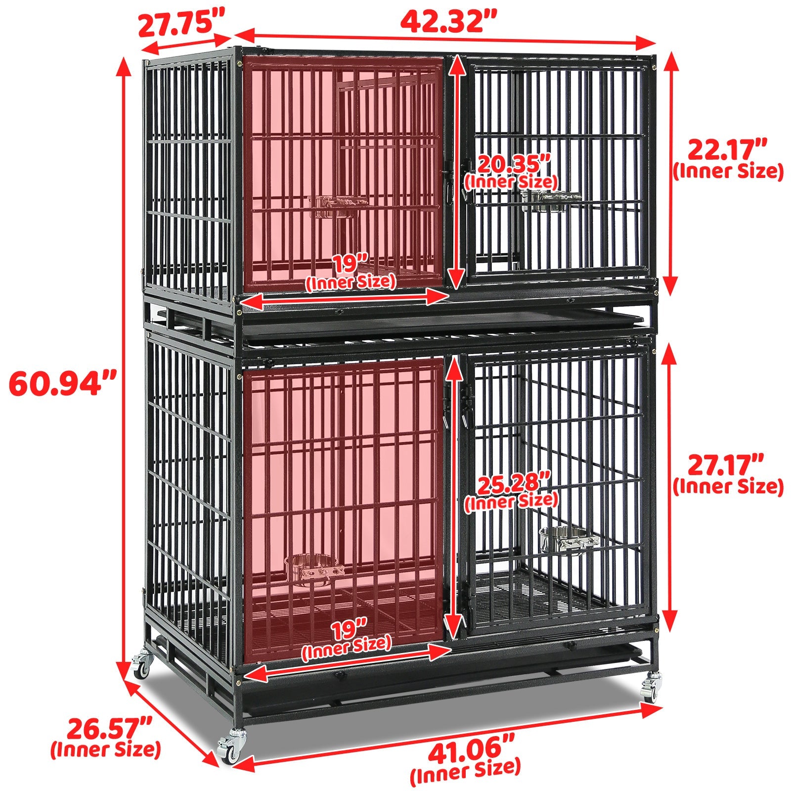 42" Collapsible Dog Crate 43ST