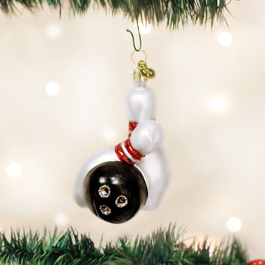 Bowling Ball & Pins Ornament - Southlake Paws