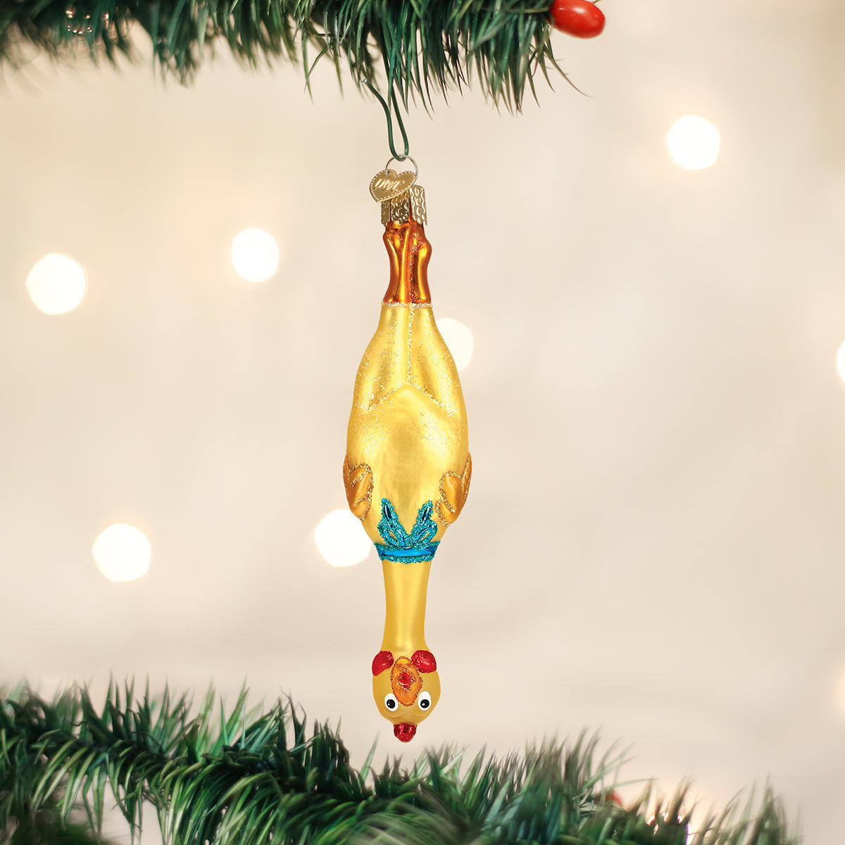 Rubber Chicken Ornament - Southlake Paws