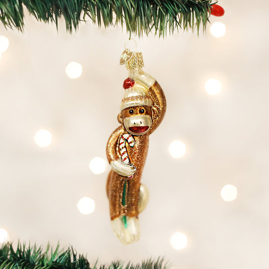 Sock Monkey Ornament - Southlake Paws