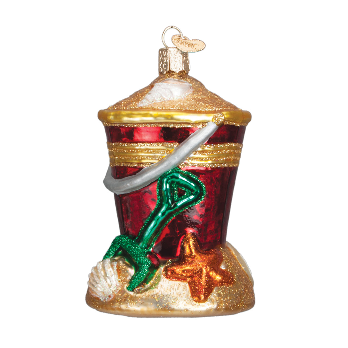 Beach Bucket Ornament - Southlake Paws