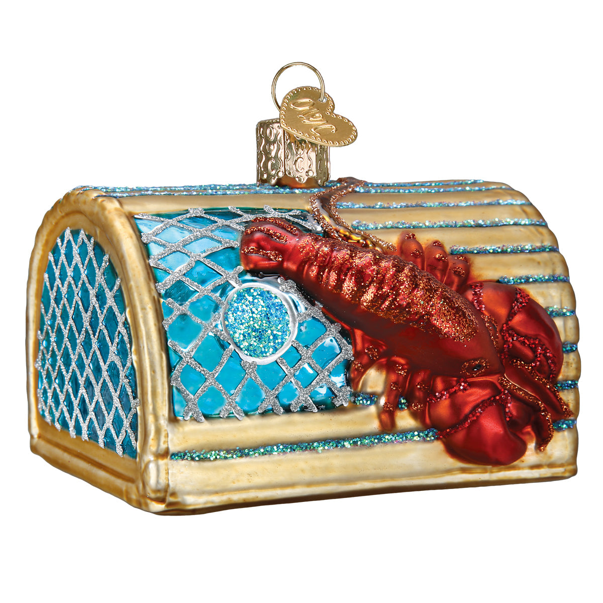Lobster Trap Ornament - Southlake Paws