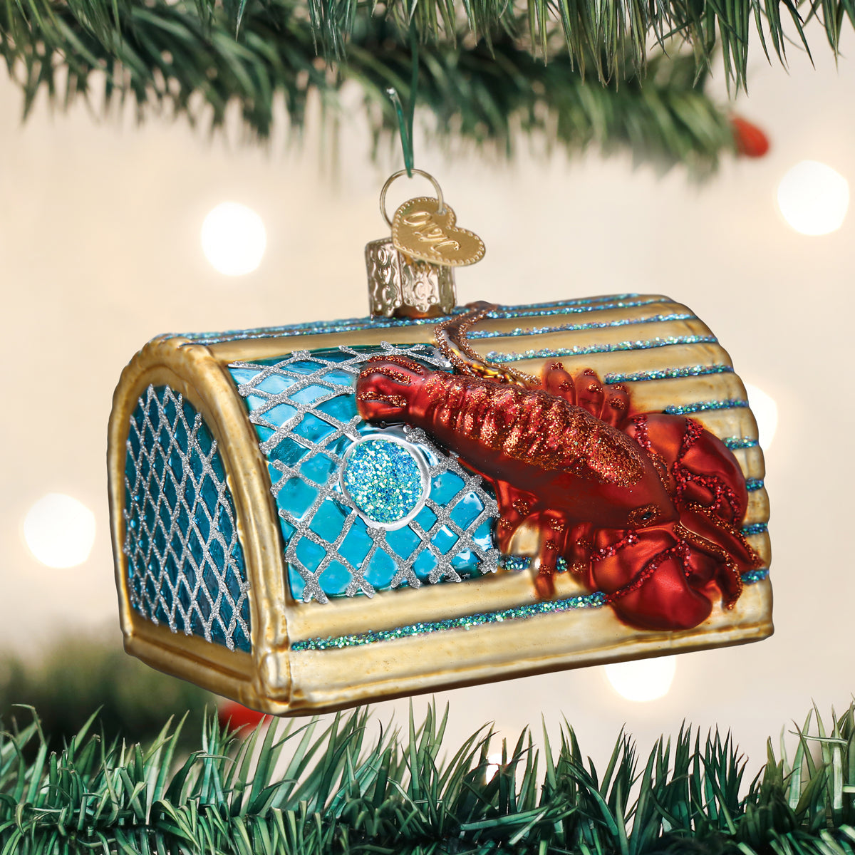 Lobster Trap Ornament - Southlake Paws
