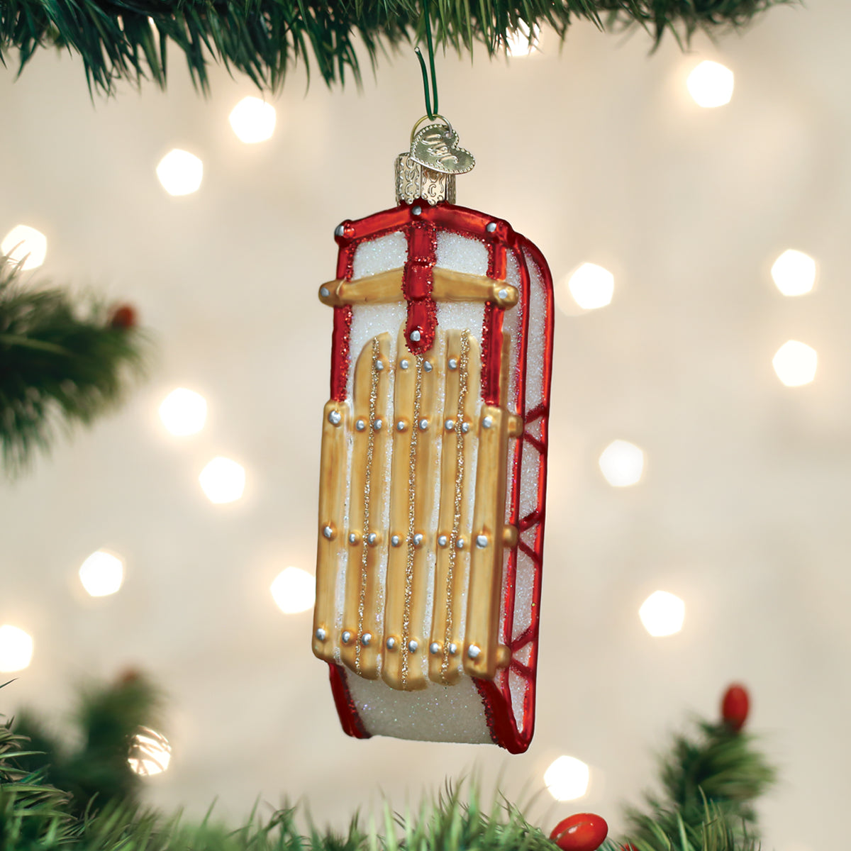 Sled Ornament - Southlake Paws