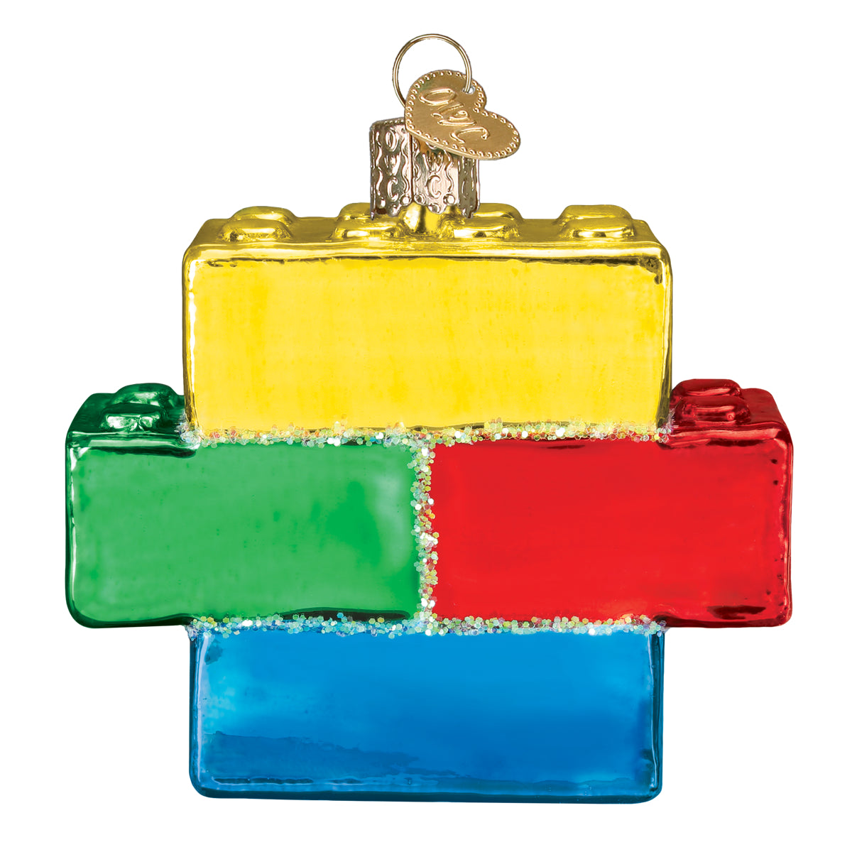 Building Blocks Ornament - Southlake Paws