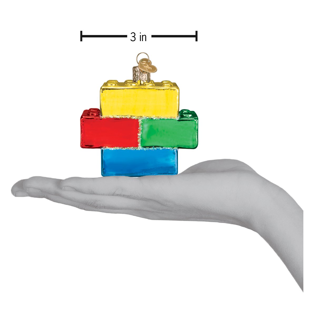 Building Blocks Ornament - Southlake Paws