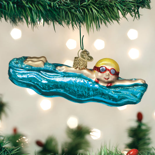 Swimming Ornament - Southlake Paws