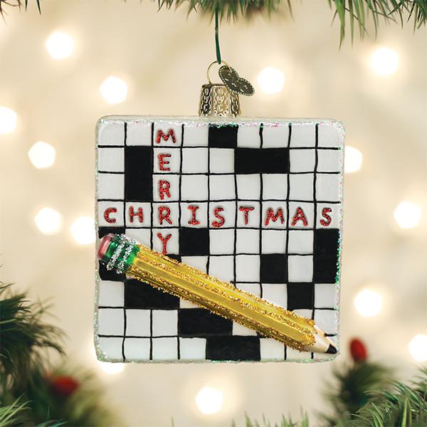 Crossword Puzzle Ornament - Southlake Paws