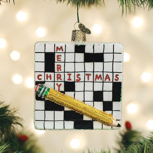 Crossword Puzzle Ornament - Southlake Paws