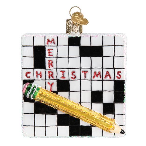 Crossword Puzzle Ornament - Southlake Paws