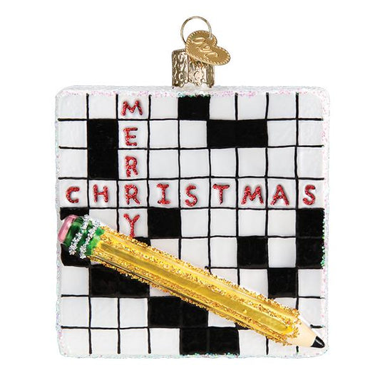 Crossword Puzzle Ornament - Southlake Paws
